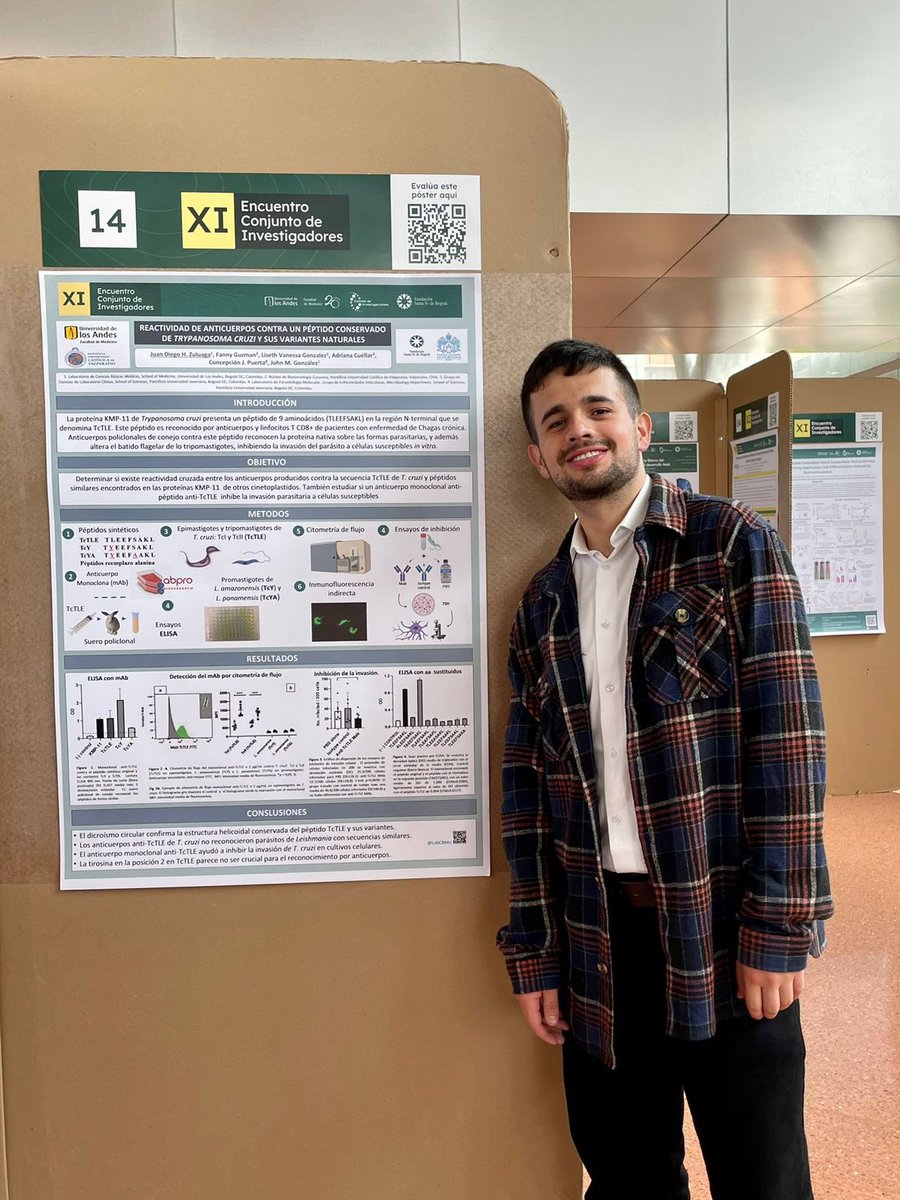 LabCBMU (@labcbmu) on Twitter photo XI Encuentro Conjunto de Investigación 2024. Juan Diego Zuluaga MD <a href="/juandiegozul/">Juan Diego Zuluaga</a> y Andrés Felipe Salazar MD <a href="/andresalazarab/">Andrés F. Salazar A.</a> egresados de <a href="/MediUniandes/">Facultad de Medicina - Universidad de los Andes</a> presentando los trabajos de investigación realizadas durante el pregrado.💛 XI Encuentro Conjunto de Investigación 2024. Juan Diego Zuluaga MD <a href="/juandiegozul/">Juan Diego Zuluaga</a> y Andrés Felipe Salazar MD <a href="/andresalazarab/">Andrés F. Salazar A.</a> egresados de <a href="/MediUniandes/">Facultad de Medicina - Universidad de los Andes</a> presentando los trabajos de investigación realizadas durante el pregrado.💛