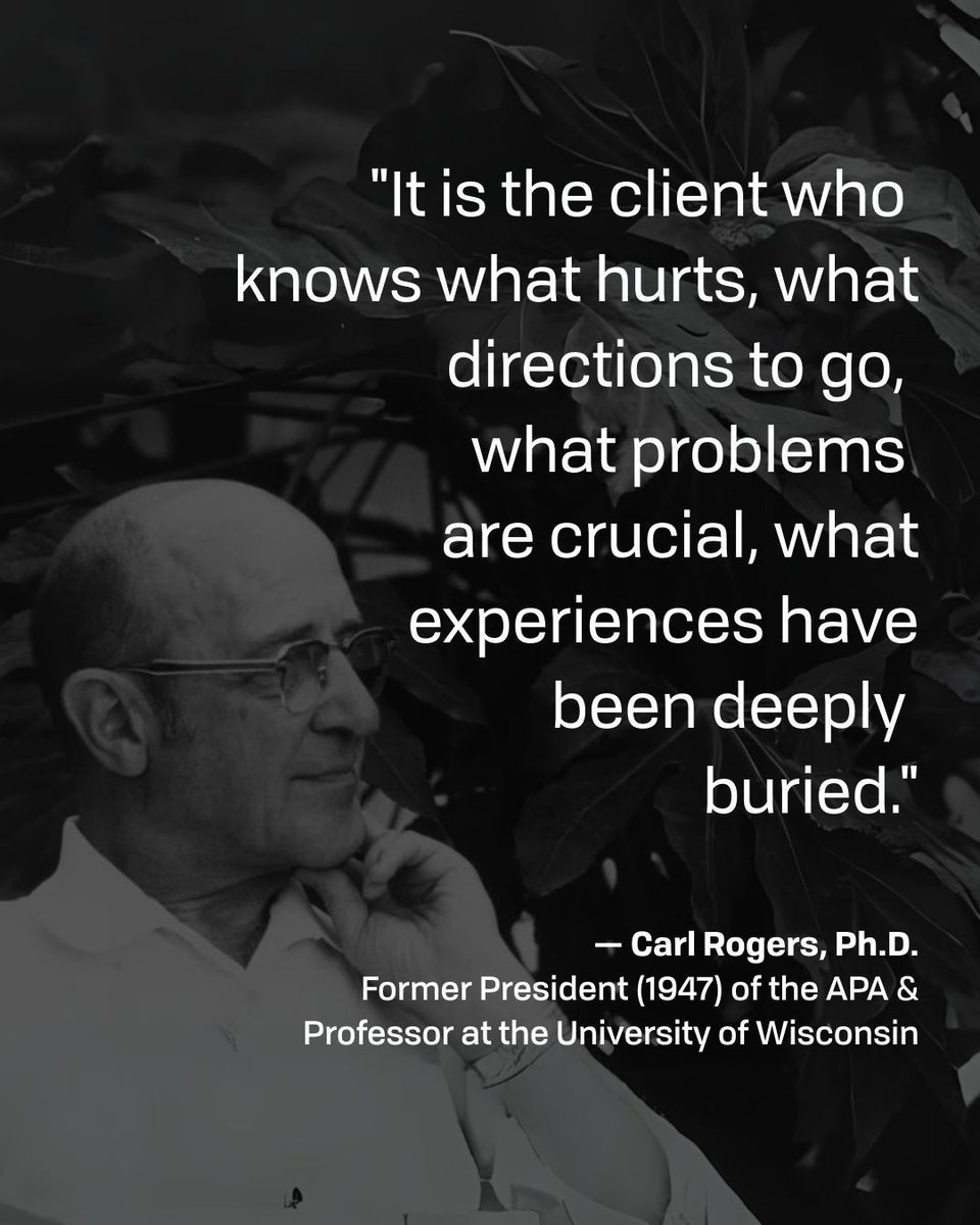blueprint_hq's tweet image. Clients lead the way. Therapists listen to understand what matters most. #ClientCentered #TherapistJourney #TherapistLife #FamousTherapistQuotes