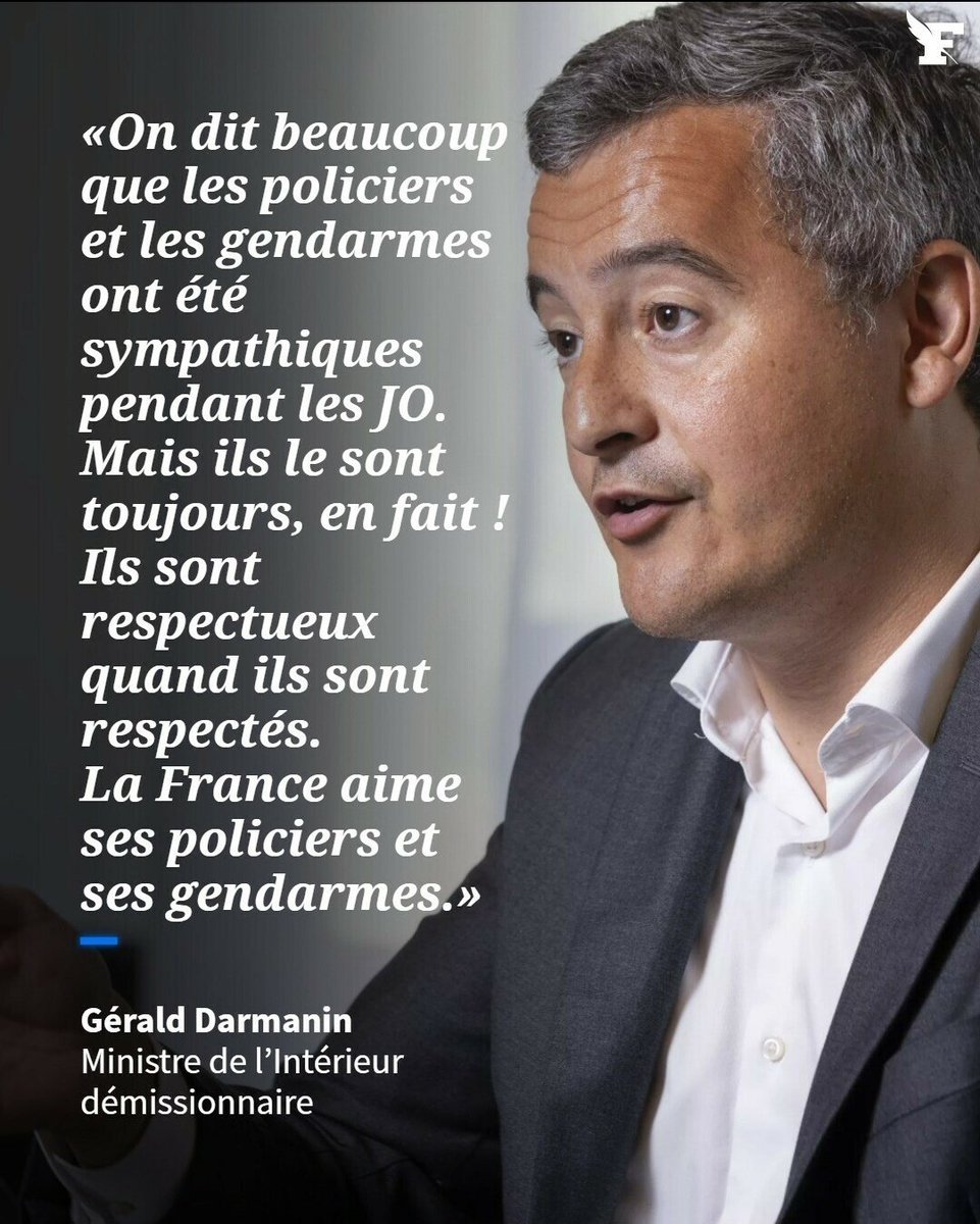 C'est aussi simple que ça.
Nos FDO sont le reflet des français qu'ils ont en face d'eux dixit le premier flic de France <a href="/GDarmanin/">Gérald DARMANIN</a> et c'est la stricte vérité.