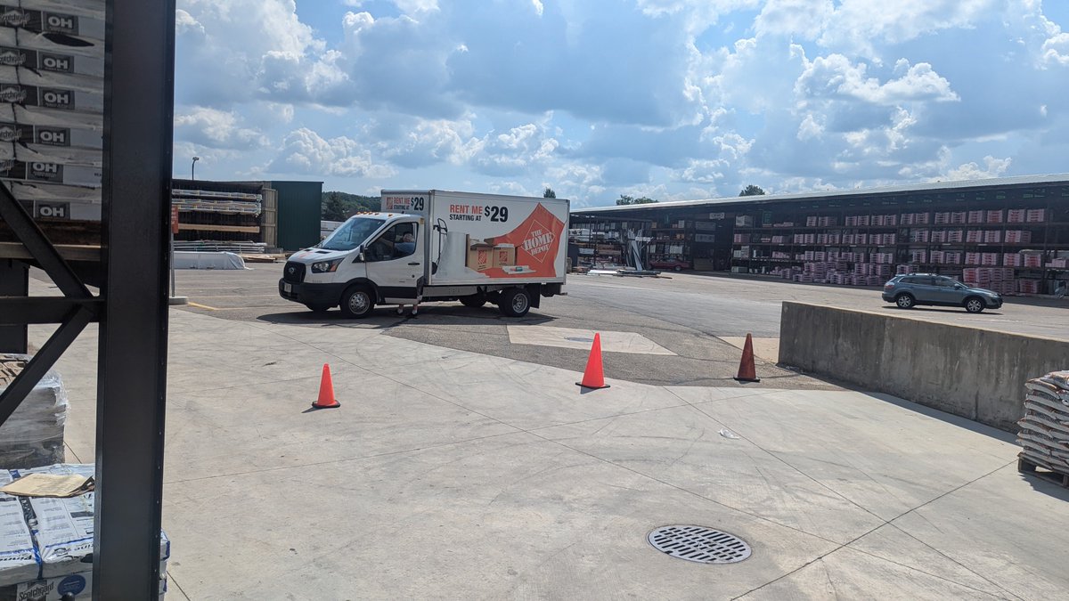 prodnet's tweet photo. @HomeDepot has the trucks, but apparently @Menards has what he needed... https://t.co/6xGMYTadmM