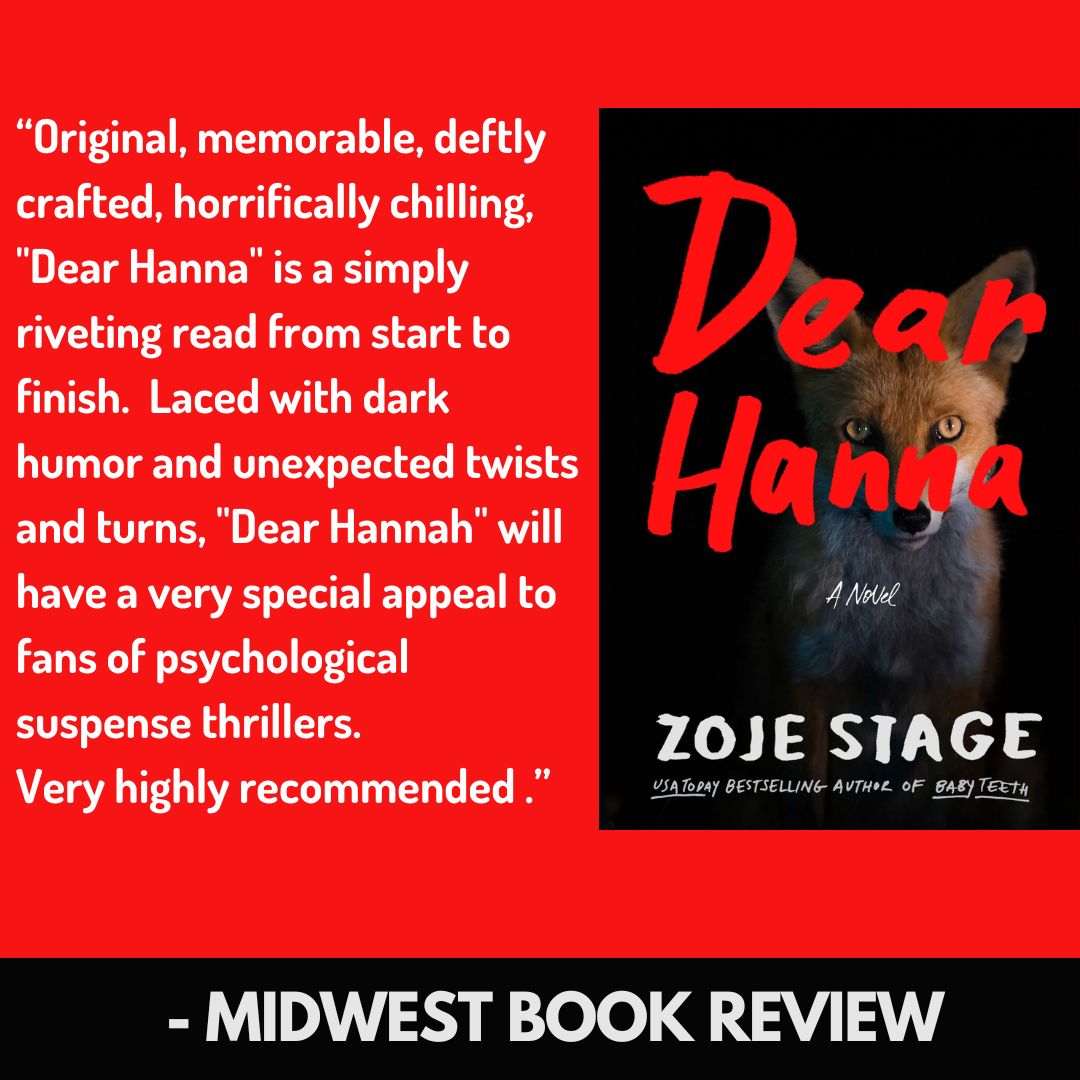 OverTheRiverPR's tweet photo. Pub day celebration for DEAR HANNA by Zoje Stage (@zooshka) continues with this glowing review from the Midwest Book Review. Click on the link to read the full review (scroll down to the second book): https://t.co/ZwvzWcSktN https://t.co/OcSH2tvLRs