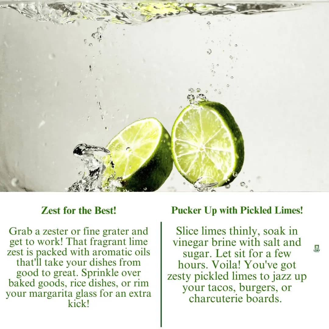 ljayfarmltd's tweet photo. Swipe through for lime-tastic tips that'll make you go "Oh my zest!" 

Tag a friend who needs some #LimeLove in their life! 👇

#KitchenHacks #FreshFromTheFarm #ZestyLife
@ljayfarmltd https://t.co/spbLV0sACZ