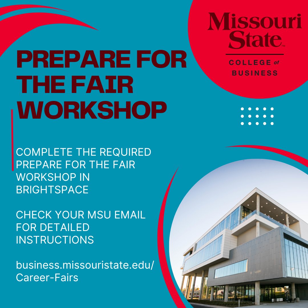 Planning to attend a 2024 Career Fair? The required Prepare for the fair workshop is now live in Brightspace. Check your MSU email for more details!