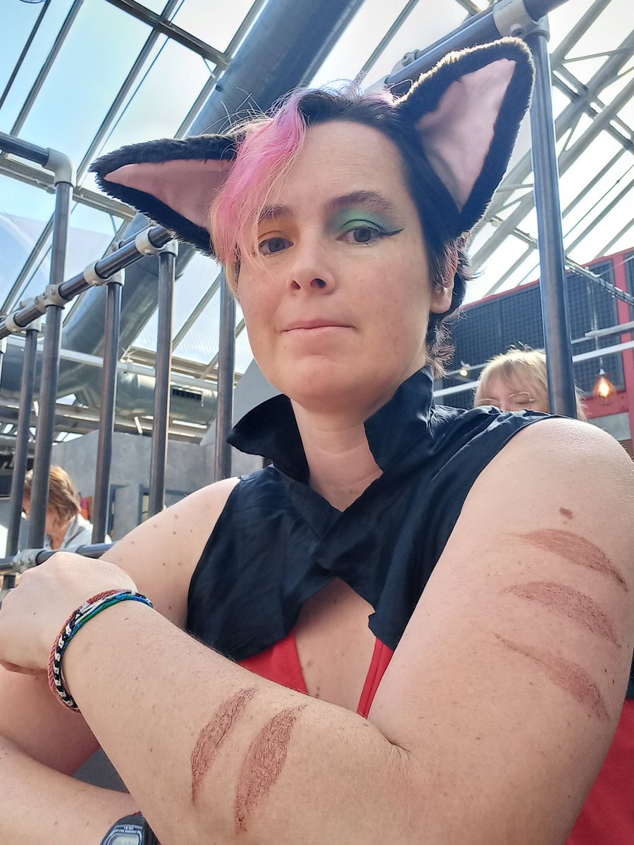 Saturday at  #Glasgow2024 #WorldconForOurFutures highlights include good discussions about the possibility of life in our solar system &amp;/or on exoplanets &amp; Scottish Falsetto Sock Puppet madness!  Plus Catra cosplay!