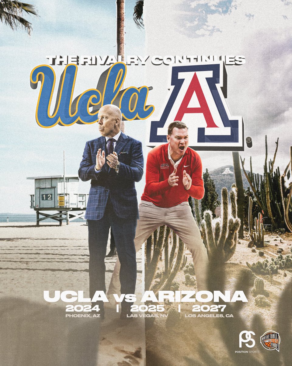 Position Sports (@positionsports) on Twitter photo <a href="/ArizonaMBB/">Arizona Basketball</a> and <a href="/UCLAMBB/">UCLA Men’s Basketball</a> extend their storied rivalry with a multi-year series. 🏀🔥
🔗 hoophall.com/news/arizona-a…
#HoophallU <a href="/ArizonaMBB/">Arizona Basketball</a> and <a href="/UCLAMBB/">UCLA Men’s Basketball</a> extend their storied rivalry with a multi-year series. 🏀🔥
🔗 hoophall.com/news/arizona-a…
#HoophallU