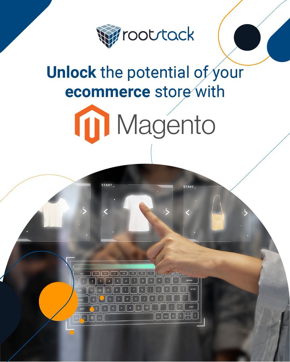 rootstack's tweet image. Magento Commerce: Scalable, customizable, and secure. The perfect choice for ambitious businesses! 💻🚀 
buff.ly/3WXRg1a 
#MagentoCommerce #Ecommerce #DigitalTransformation