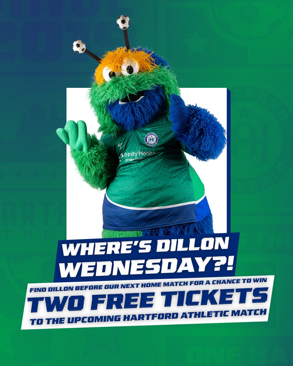 Dillon_HFD's tweet photo. Tomorrow, we are back with another: 𝗪𝗵𝗲𝗿𝗲’𝘀 𝗗𝗶𝗹𝗹𝗼𝗻 𝗪𝗲𝗱𝗻𝗲𝘀𝗱𝗮𝘆?!

Before our home match, I’ll pop up somewhere in CT. If you’re one of the first 3 people who can track me down and give me the secret code word, you’ll snag a pair of tickets to the upcoming game! https://t.co/zkgu0hpbaT