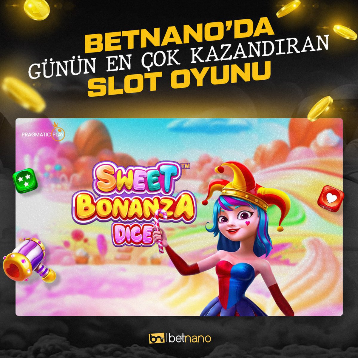 LUCKY SLOT 🍀

🍭 Günün en çok kazandıran şanslı oyunu Pragmatic Play'in popüler slotu "Sweet Bonanza Dice" oldu.