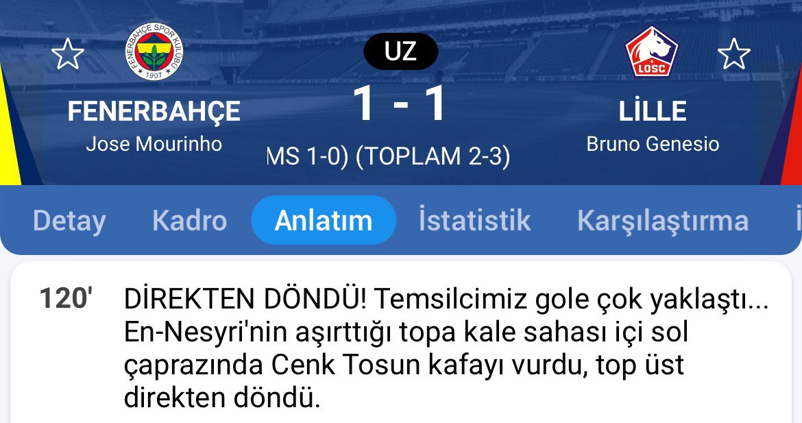 Hep olur gibi oluyor ama olmuyor..

Birazda şans lazım tabi.

Aynı zamanda Mourinho hocaya çok istediği orta saha neden alınmıyor?

Fred haricinde orta sahaya banko yazacağımız isim yokken ne bu ısrar? 
#Fenerbahce