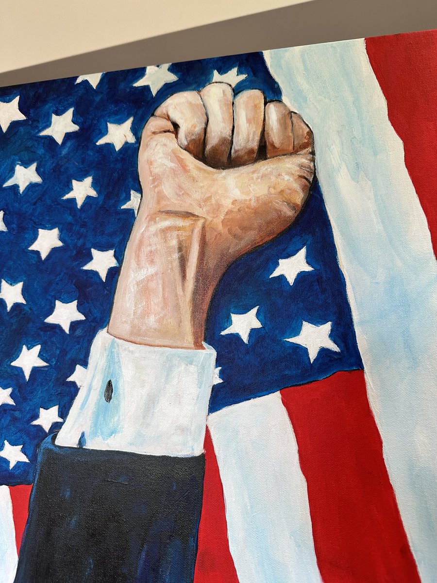 Anthony Pullano 🇨🇦 (@anthonypullano1) on Twitter photo Donald Trump : An American Icon.
My painting captures the moment President Trump was forever placed in American and world history.
I witnessed a miracle that day.
God bless Trump. God Bless America.
<a href="/realDonaldTrump/">Donald J. Trump</a> <a href="/elonmusk/">Elon Musk</a> <a href="/DonaldJTrumpJr/">Donald Trump Jr.</a> <a href="/EricTrump/">Eric Trump</a> <a href="/IvankaTrump/">Ivanka Trump</a> Donald Trump : An American Icon.
My painting captures the moment President Trump was forever placed in American and world history.
I witnessed a miracle that day.
God bless Trump. God Bless America.
<a href="/realDonaldTrump/">Donald J. Trump</a> <a href="/elonmusk/">Elon Musk</a> <a href="/DonaldJTrumpJr/">Donald Trump Jr.</a> <a href="/EricTrump/">Eric Trump</a> <a href="/IvankaTrump/">Ivanka Trump</a>