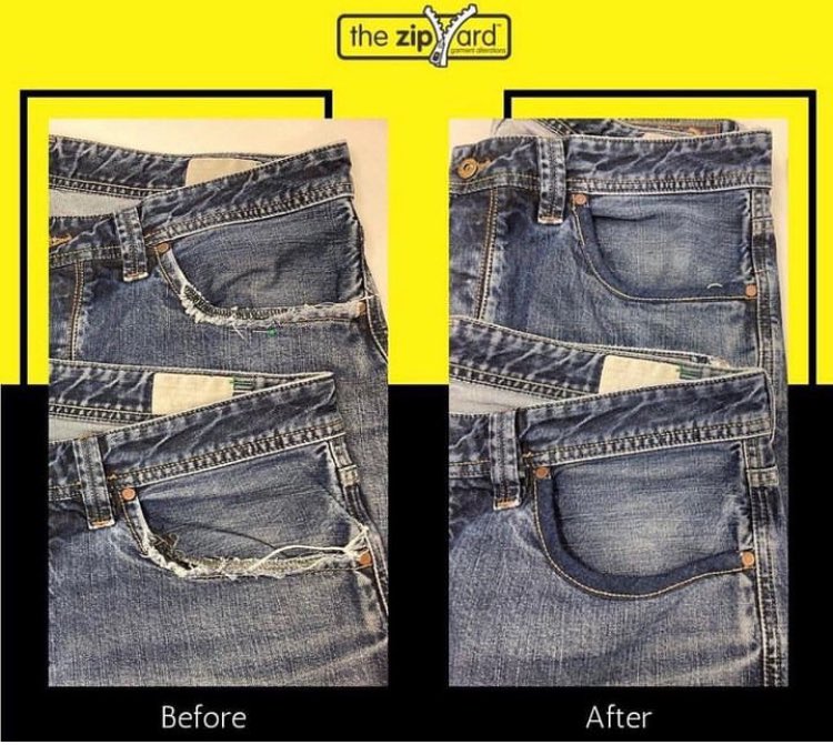 Don’t  throw your beloved jeans out just yet, bring them in to us! 👖 

📸 <a href="/ZipYardDublin2/">The ZipYard Dublin2</a> 
 
#jeansrepair #denim #pocketrepair #alterations #jeansalterations #thezipyard