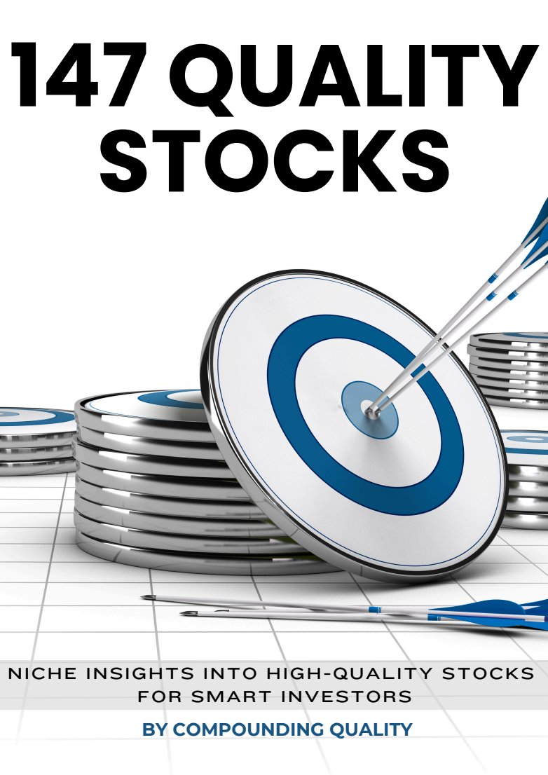 Quality Investing E-book

I compiled an e-book with the fundamentals of 147 (!) quality stocks

To receive it for free:
1️⃣ Follow us
2️⃣ Retweet this tweet
3️⃣ Reply 👋 below