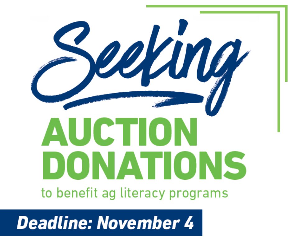 IAA Foundation (@iaafoundation) on Twitter photo We're gearing up for our charity auctions held during the <a href="/ILFarmBureau/">Illinois Farm Bureau</a> Annual Meeting! Donations support ag literacy programs like <a href="/Ilagclass/">Illinois AITC</a> & student scholarships.
We can’t do it without YOU! Consider donating an item by Monday, Nov 4.
More info: iaafoundation.org We're gearing up for our charity auctions held during the <a href="/ILFarmBureau/">Illinois Farm Bureau</a> Annual Meeting! Donations support ag literacy programs like <a href="/Ilagclass/">Illinois AITC</a> & student scholarships.
We can’t do it without YOU! Consider donating an item by Monday, Nov 4.
More info: iaafoundation.org