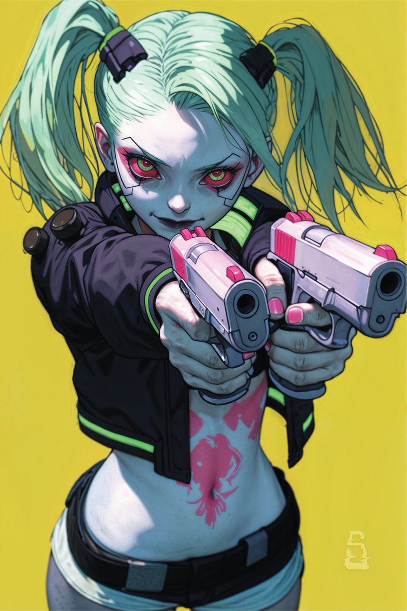 thesynthographr's tweet image. QT Your Ride or Die character
// Rebecca, Cyberpunk: Edgerunners //