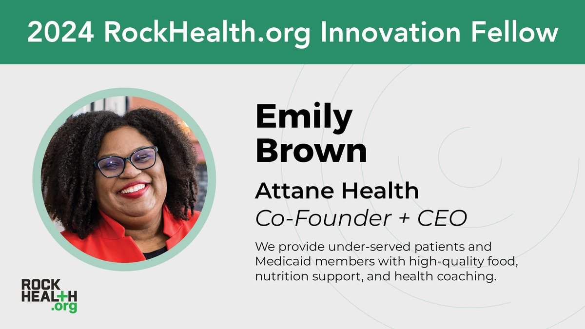 Honored to share that I’m a 2024 RockHealth.org Innovation Fellow! Looking forward to learning and growing with this outstanding group of digital health leaders. Learn more: rockhealth.org/innovations/in…