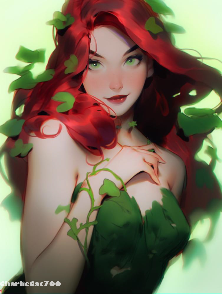 CharlieCat700's tweet photo. #fanart #aiassistedart #poisonivy #DC https://t.co/A1Le9lJLHq