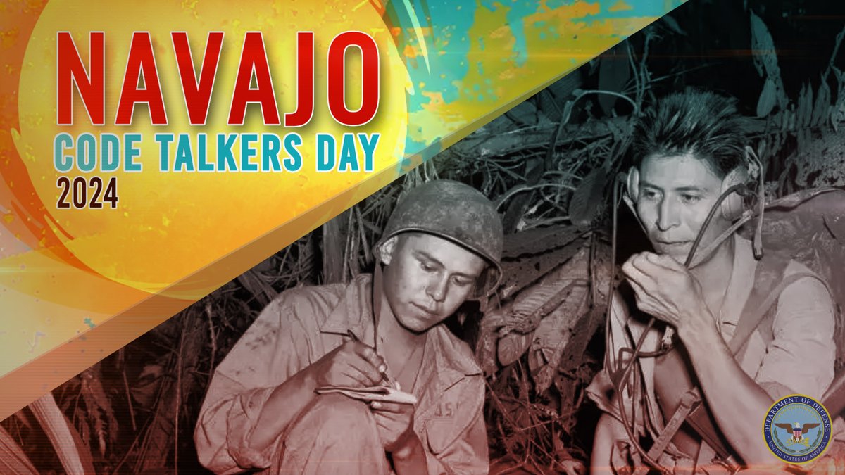 Today we honor the bravery &amp; ingenuity of the Navajo Code Talkers, who used their native language to create an unbreakable code that helped secure Allied victories in WWII. 

Their legacy is a testament to the power of diversity, resilience, and patriotism. 

#NavajoCodeTalkerDay