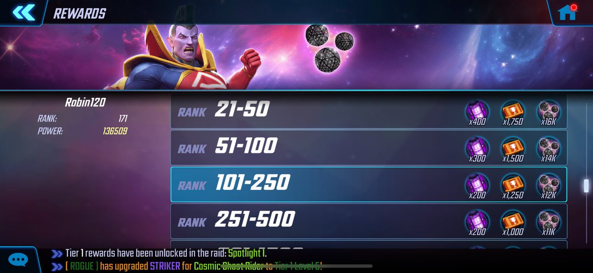 Robin92599's tweet photo. @MarvelStrikeF uhhhhh what happened why no orbs https://t.co/DJRgbyBUup