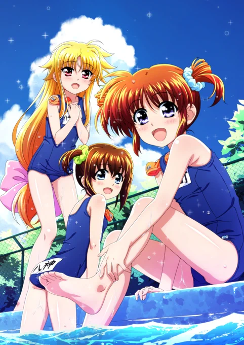 今日は水泳の日らしいじゃないのよ水泳の日にピッタリなアクスタがありますなぁ!!!#リリカルなのは#なのは 