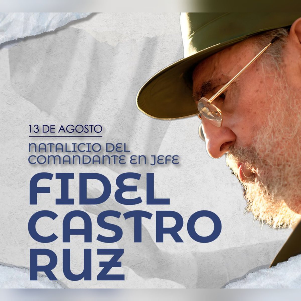 🇨🇺 En estos tiempos tan difíciles, mantener vivo y eterno el pensamiento del Comandante en Jefe #Fidel será el mayor homenaje que le podamos rendir.
¡En tu 98 aniversario, la Revolución sigue firme Comandante!
#FidelViveEntreNosotros
#FidelPorSiempre 🇨🇺