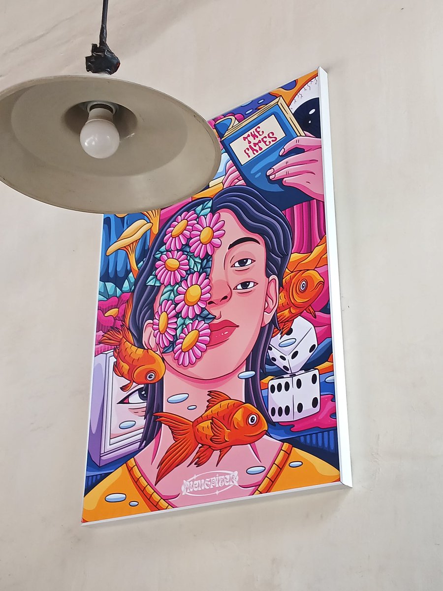 _p1ter_'s tweet image. Sekarang karyaku dapat dilihat langsung di kedai semoga sukses, surabaya 📍