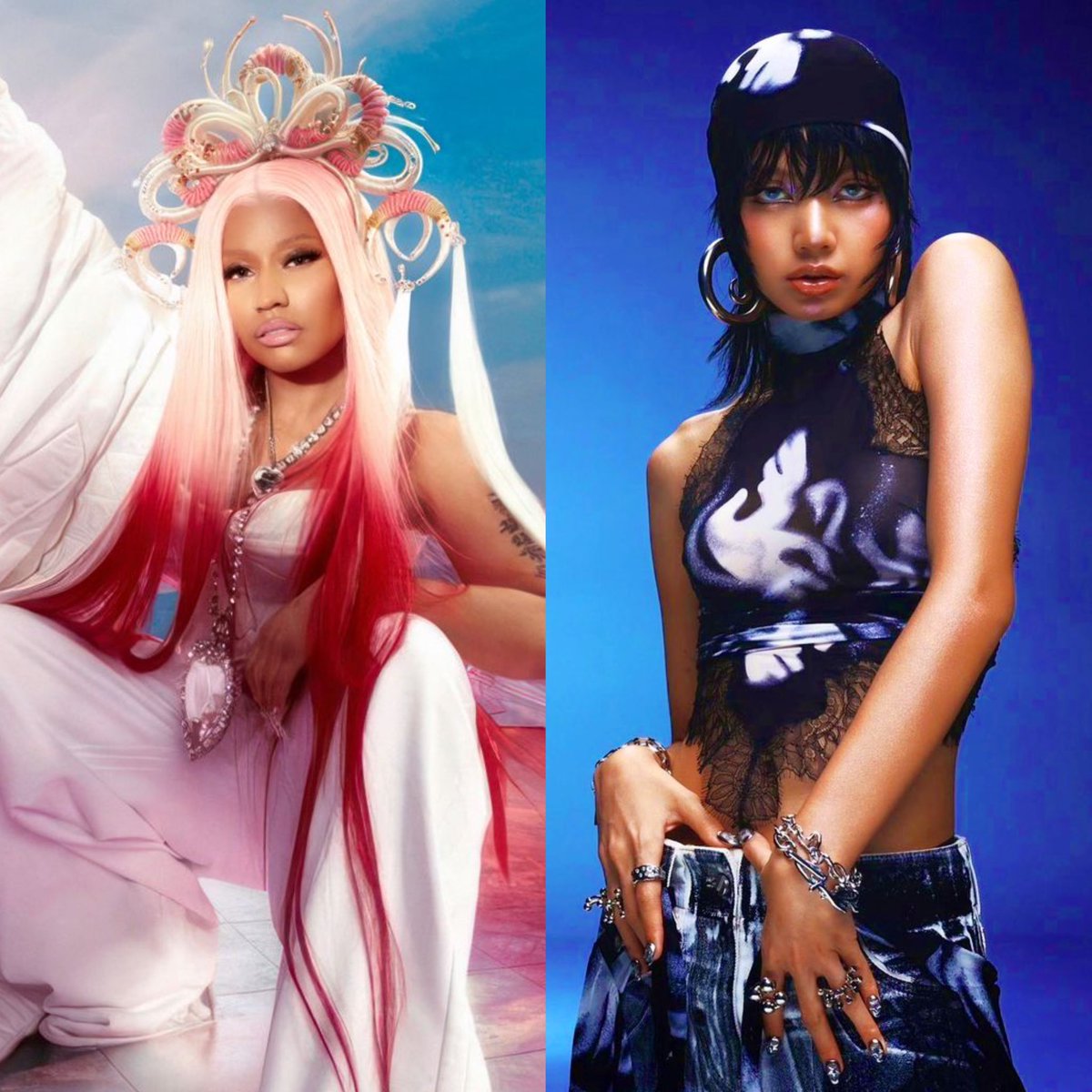 📍Nicki Minaj curtindo ao som de "Rockstar" de LISA que foi tocada no Stationhead hoje.