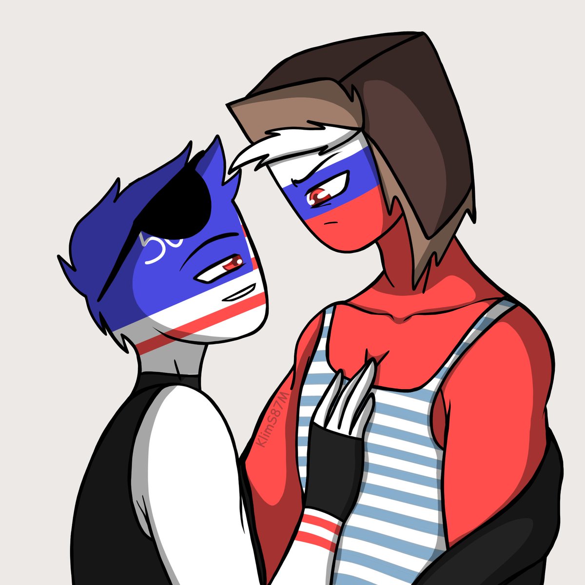 KlimS87M's tweet photo. I won't post rusame or ch so often here, I have tiktok, YouTube and telegram channel for this. Here I will post only nsfw stuff with them I guess 
#nsfw #rusame #CountryHumans https://t.co/M0BoafEhn1