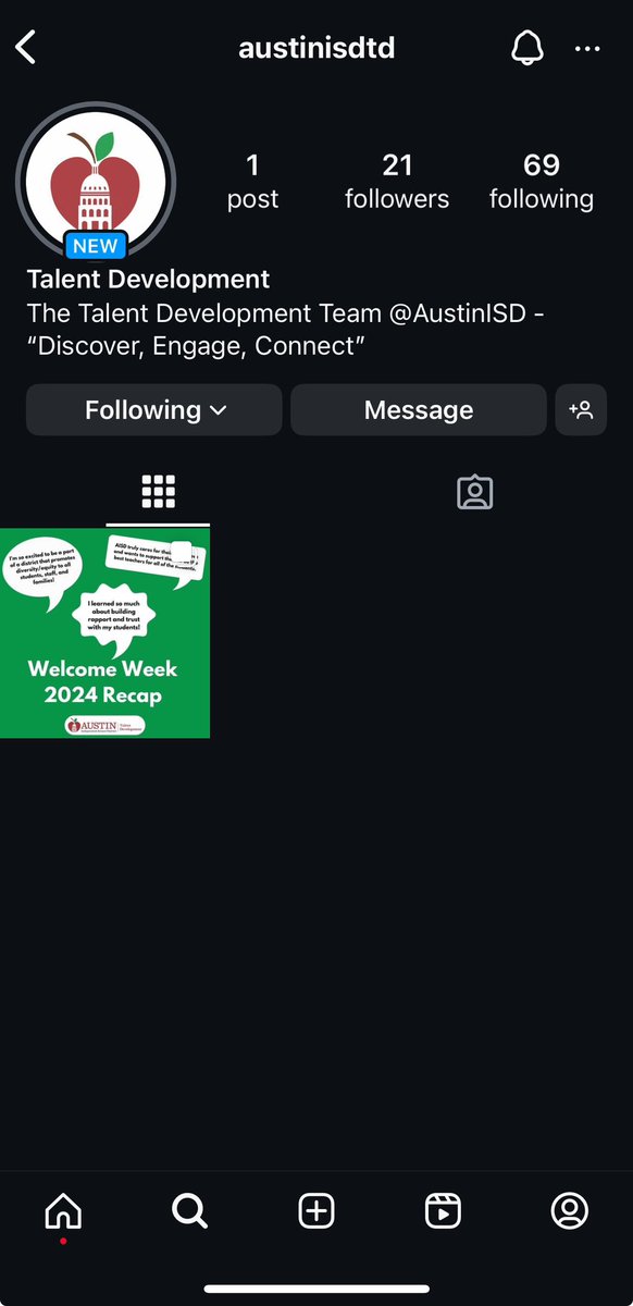 If you’re not already following <a href="/AustinISD/">Austin ISD</a>TD on <a href="/instagram/">Instagram</a>, then give them a follow! I heard they have some exciting content planned! @AustinISD <a href="/WeAreAISD/">Austin ISD Office of Talent Strategy</a> #somosAISD