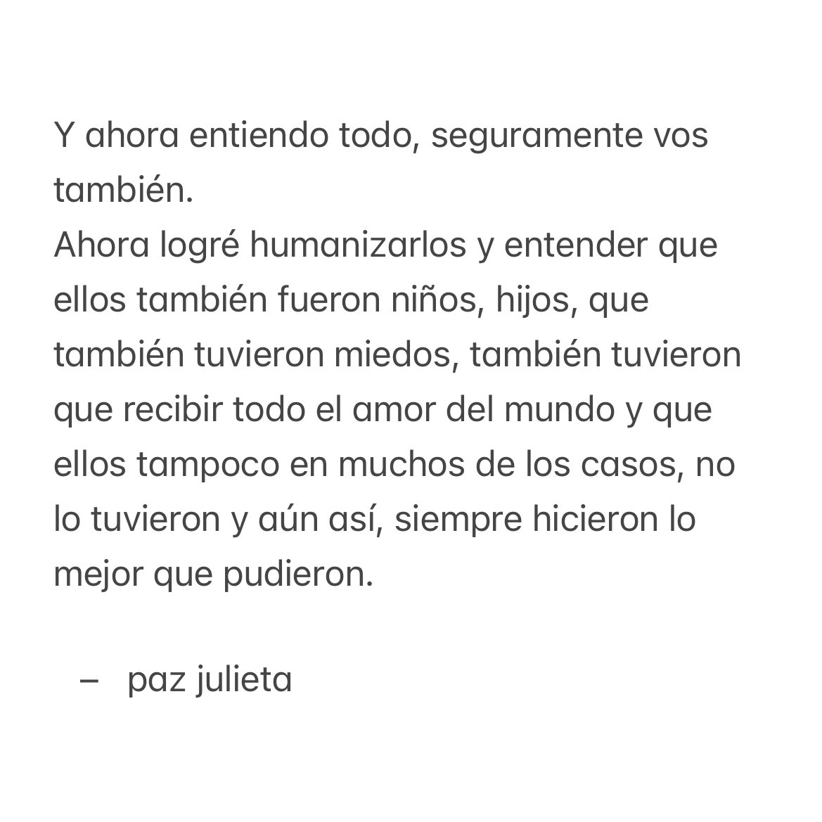pazcitajulieta_'s tweet photo. “Mis padres también tienen heridas” https://t.co/Xzfa05aF7e