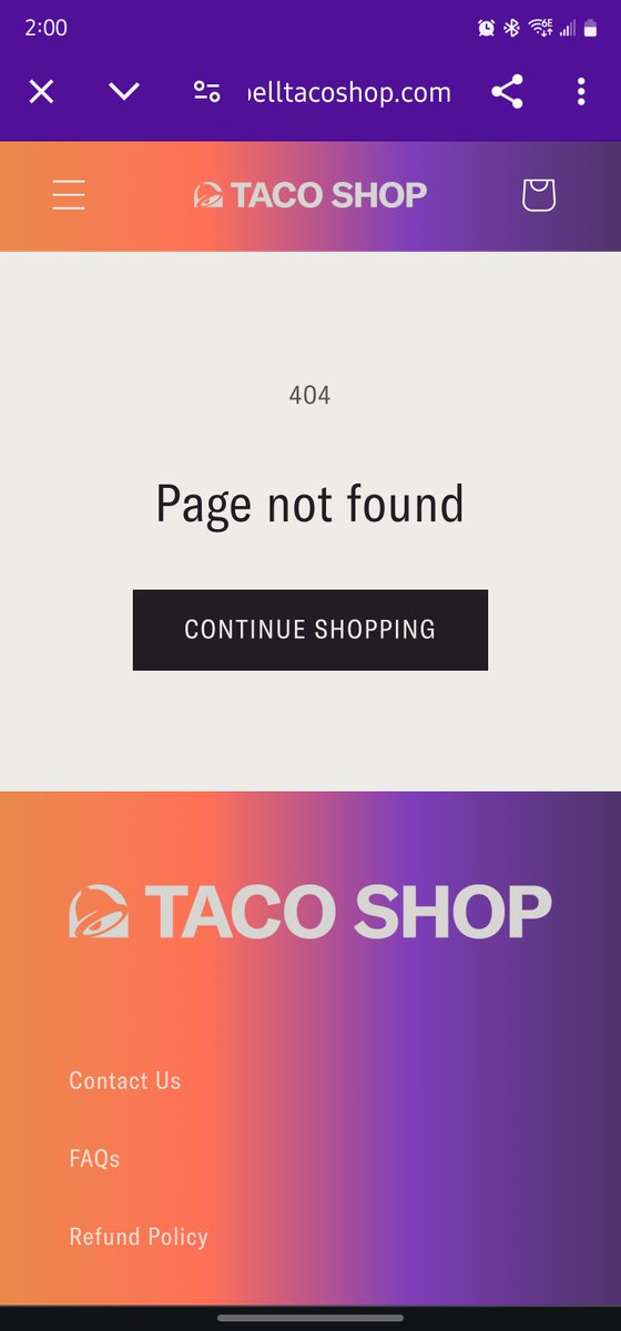 RobJohnsonUS's tweet photo. @tacobell Your promo isn't working. Clicked right at 2pm PST all excited for my mug. And page link is broken. https://t.co/VvhQdgt8ZY