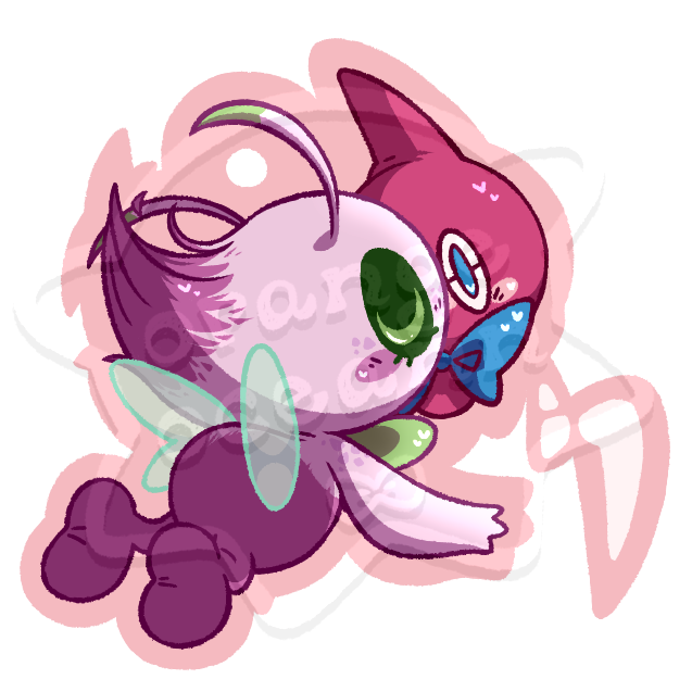 orangeoceann's tweet photo. [8-20-23] :3
Taffy and Cherrybomb smoochin'. I see them as my fiancé and I a lot of the time so :)
Also this was a keychain design

#pokemon #shinypokemon #shinycelebi #shinyrotom #pokemonart #pokemonfanart #digitalart #celebi #rotom https://t.co/sSeiIaEfeT