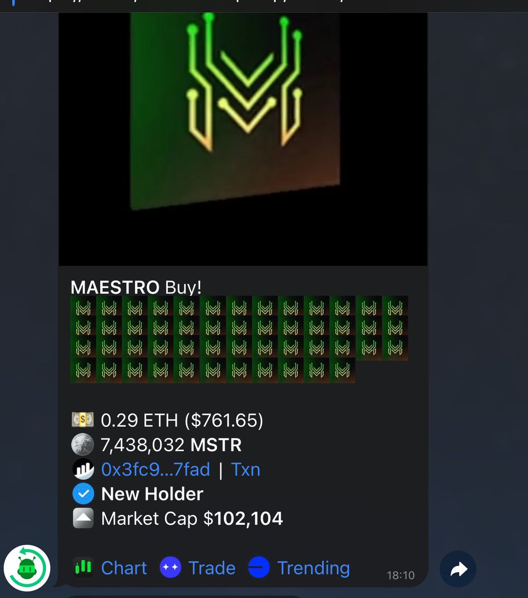 TheMaestroPump's tweet photo. ⚡️⚡️⚡️

Maestros! You know what that signal means. 𝙻𝙾𝙰𝙳 𝚄𝙿 your $MSTR bag!!

CA: 0xCd68d8AF0b97c3E66Fa226Bb0dBC5094D4569F23 https://t.co/Q8sXGMDZrK
