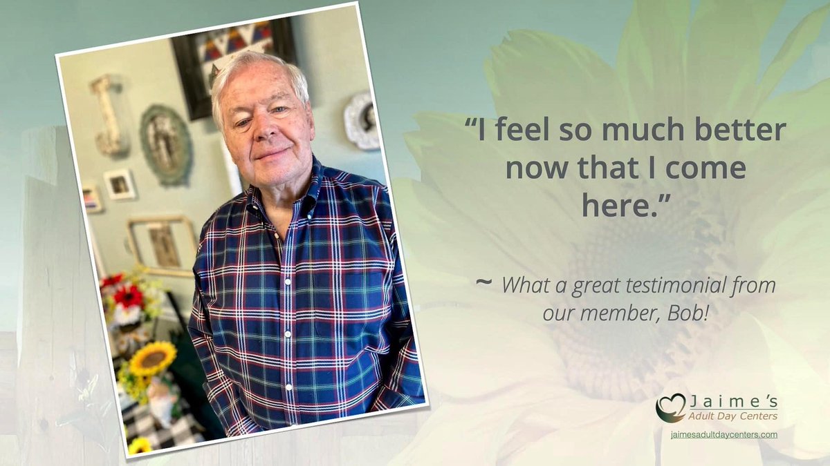 Words we love to hear! Our staff has a mission to provide a welcoming and comforting atmosphere. Thanks so much! 
#lutzfl #seniorcare #memorycare 😀👍
