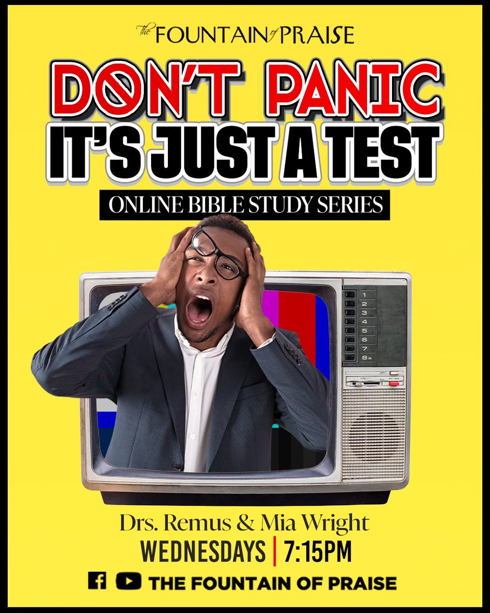 TFOPchurch's tweet photo. What if I told you that the next test you were to take is open book? Would you pass it?? ‼️‼️‼️New Bible Study series starts tomorrow. #dontpanic https://t.co/xrtbcSmyN2