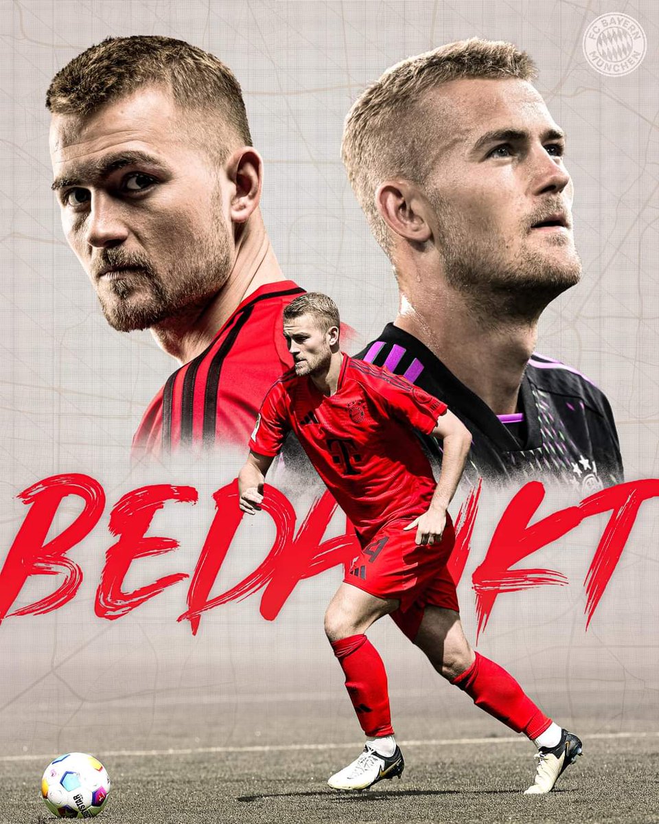BayernLebanon's tweet photo. ℹ️ Official: Matthijs de Ligt and Noussair Mazraoui have completed a move from @FCBayernEN to @ManUtd ✍️

Danke für Alles and all the best 🤝

#MiaSanMia 🔴⚪️ https://t.co/ymSRRRJQM2