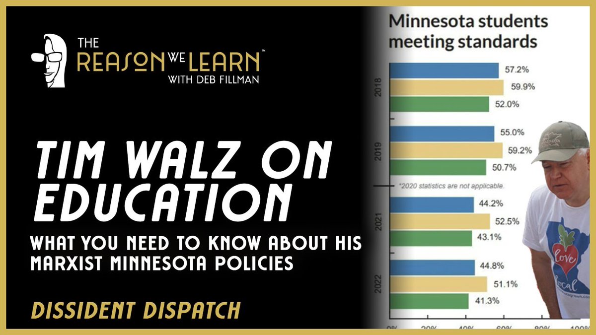 ReasonWeLearn's tweet photo. 🚨TONIGHT, 8/13 at 7 PM Eastern, join me LIVE for  Dissident Dispatch! Curious how a Harris/Walz administration might affect education policy in America? We'll take a look at Tim Walz's policies in Minnesota for clues!
Link in comments! https://t.co/TFVt63THxa