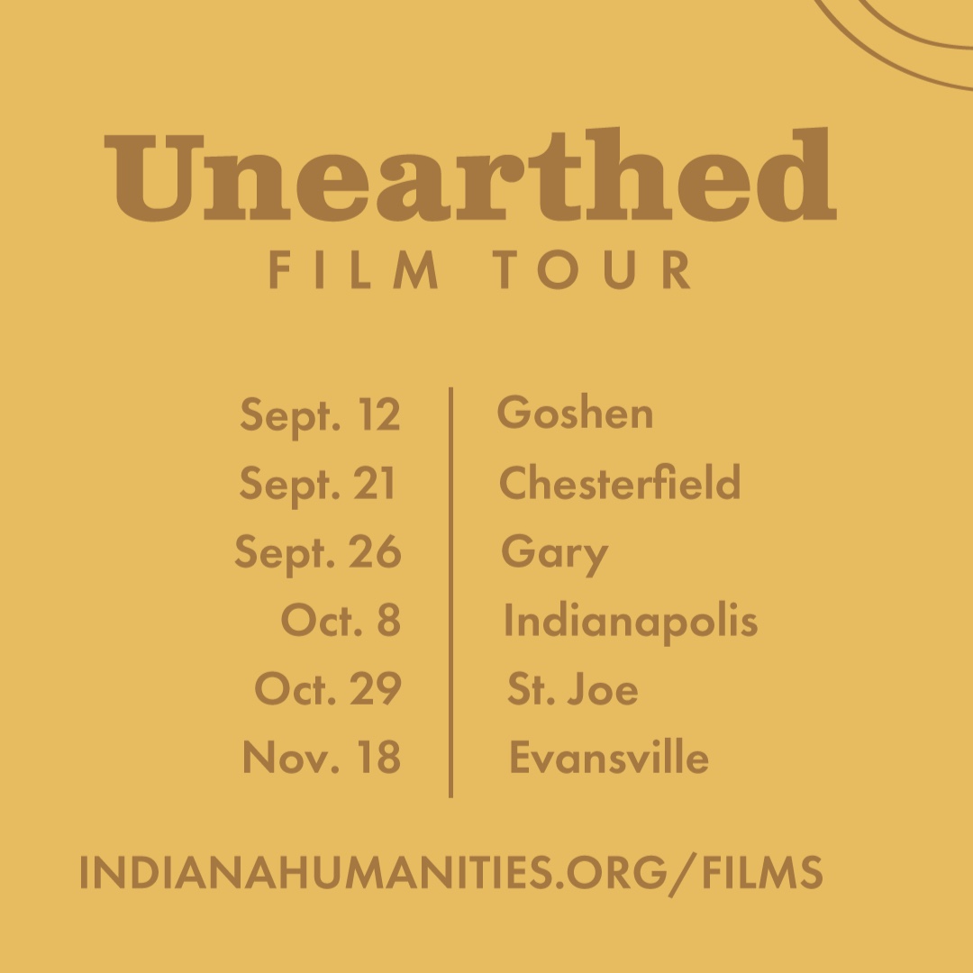 INHumanities's tweet image. We've announced the dates for its 2024 Unearthed Film Tour—spotlighting different Hoosier filmmaking teams from across the state that are sharing unique perspectives on the land we call Indiana.  

Reserve your free ticket: indianahumanities.org/program/films/