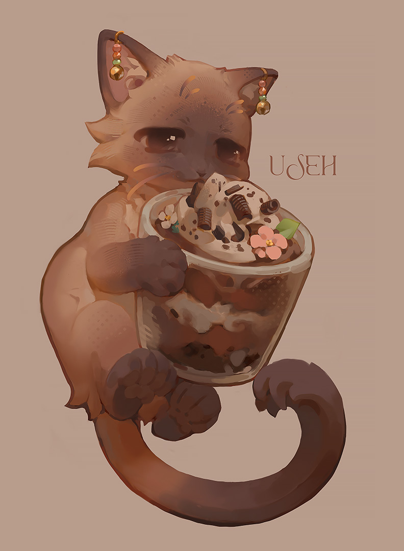 Chibi of my sona before I forget to post it 🍫🌸