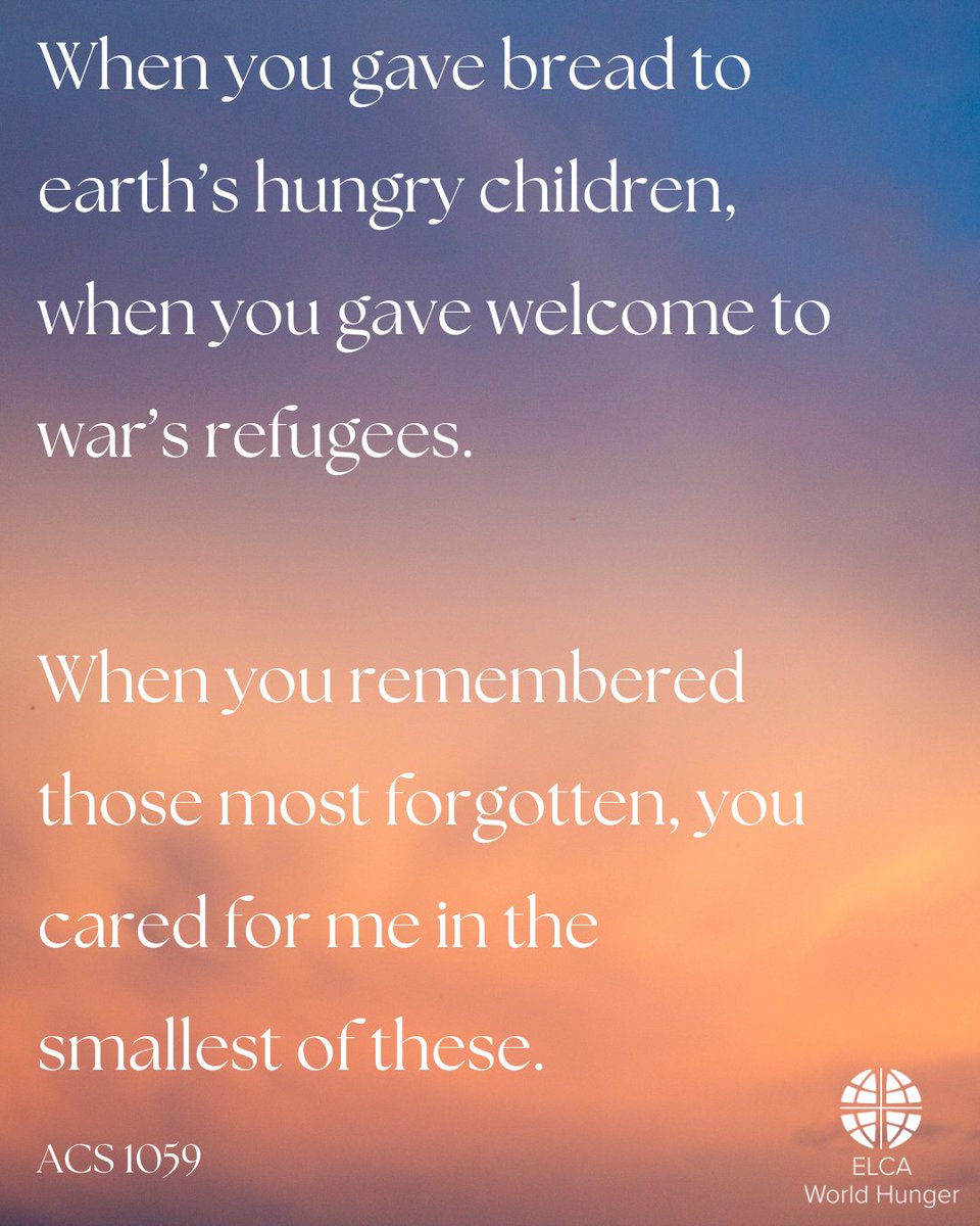 ELCA World Hunger tweet media