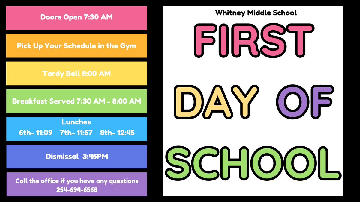 Whitney Middle School (@wmswhitneyisd) on Twitter photo 
