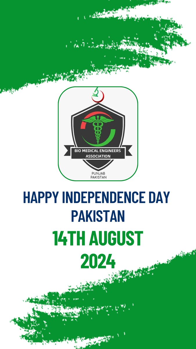 bmea_punjab's tweet photo. Happy Independence Day Pakistan 
Regards: Bio Medical Engineers Association Punjab https://t.co/eDModv2dMt