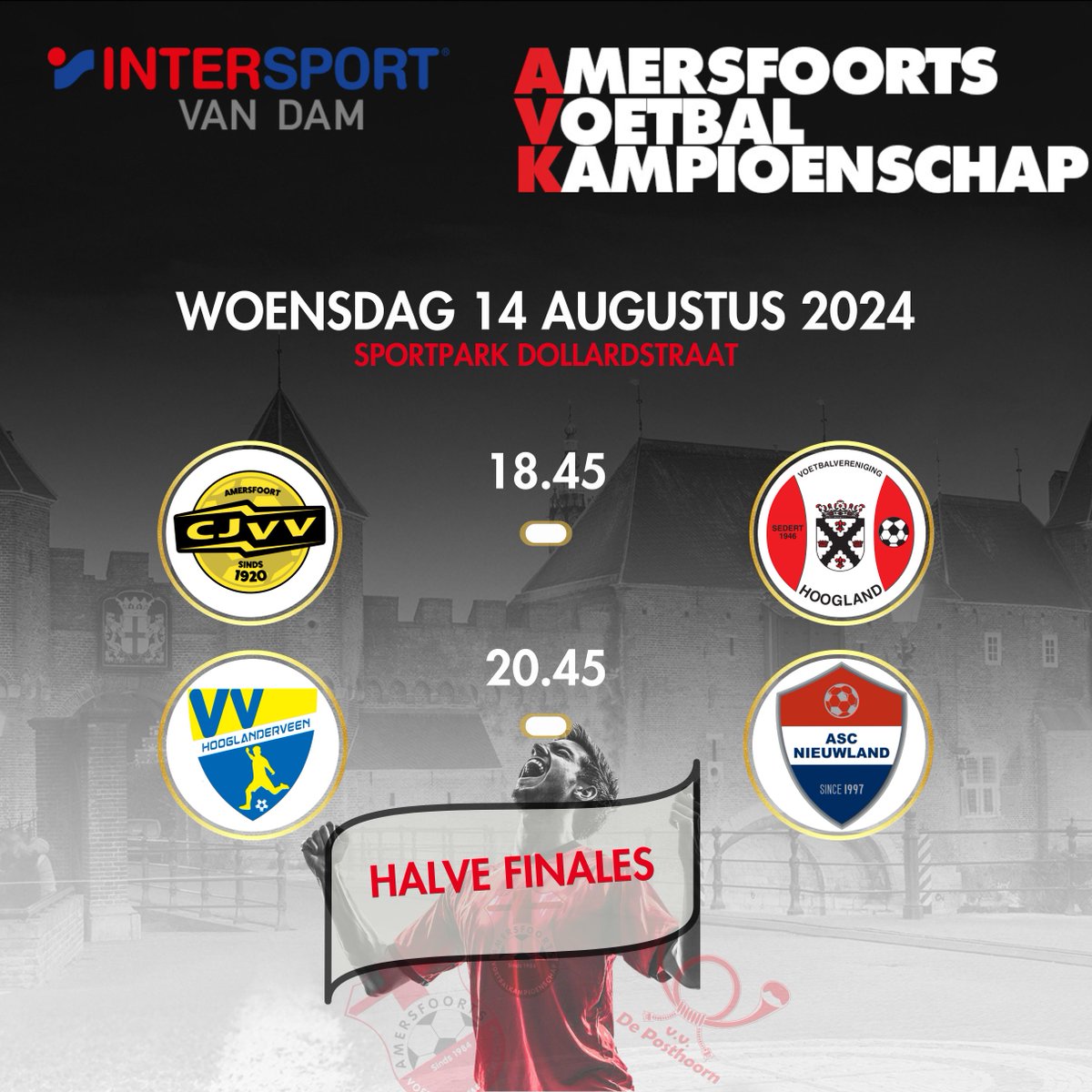 #halvefinales <a href="/isvdam/">𝗜𝗻𝘁𝗲𝗿𝘀𝗽𝗼𝗿𝘁 𝗩𝗮𝗻 𝗗𝗮𝗺</a> #avk033 <a href="/CjvvA/">CJVV Amersfoort</a> versus <a href="/VVHoogland/">VV Hoogland</a> en <a href="/vvhlv/">vv Hooglanderveen</a>  versus <a href="/ascnieuwland/">ASC Nieuwland</a>