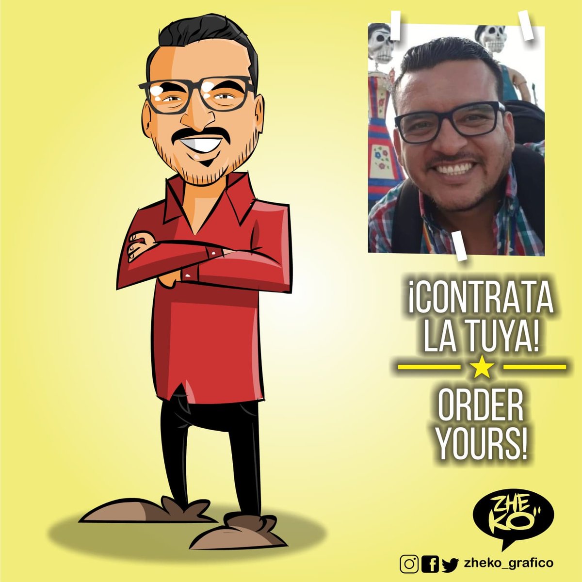 zheko_grafico's tweet photo. EL REGALO IDEAL ❤️👌🏻🤩🎁
El encargo de hoy OTRO CLIENTE SATISFECHO, contrata la tuya, OPEN COMMISIONS !!!

#ElCartonDelDia #Avatoons #Qustomize #Artwork #Ilustración #Illustration #doodle #doodles #TV #Work #influencer #Cartoons #comissionart https://t.co/YT46IWRNZR