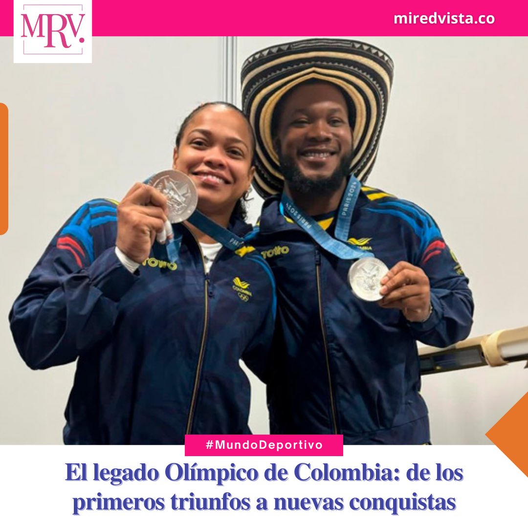 #MundoCurioso • 🏅#YeisonLópez #MariLeivisSánchez, #TatianaRentería y #ÁngelBarajas fueron medallistas para  Colombia en los Juegos Olímpicos de #París2024.

👉🏻 n9.cl/5azmp
