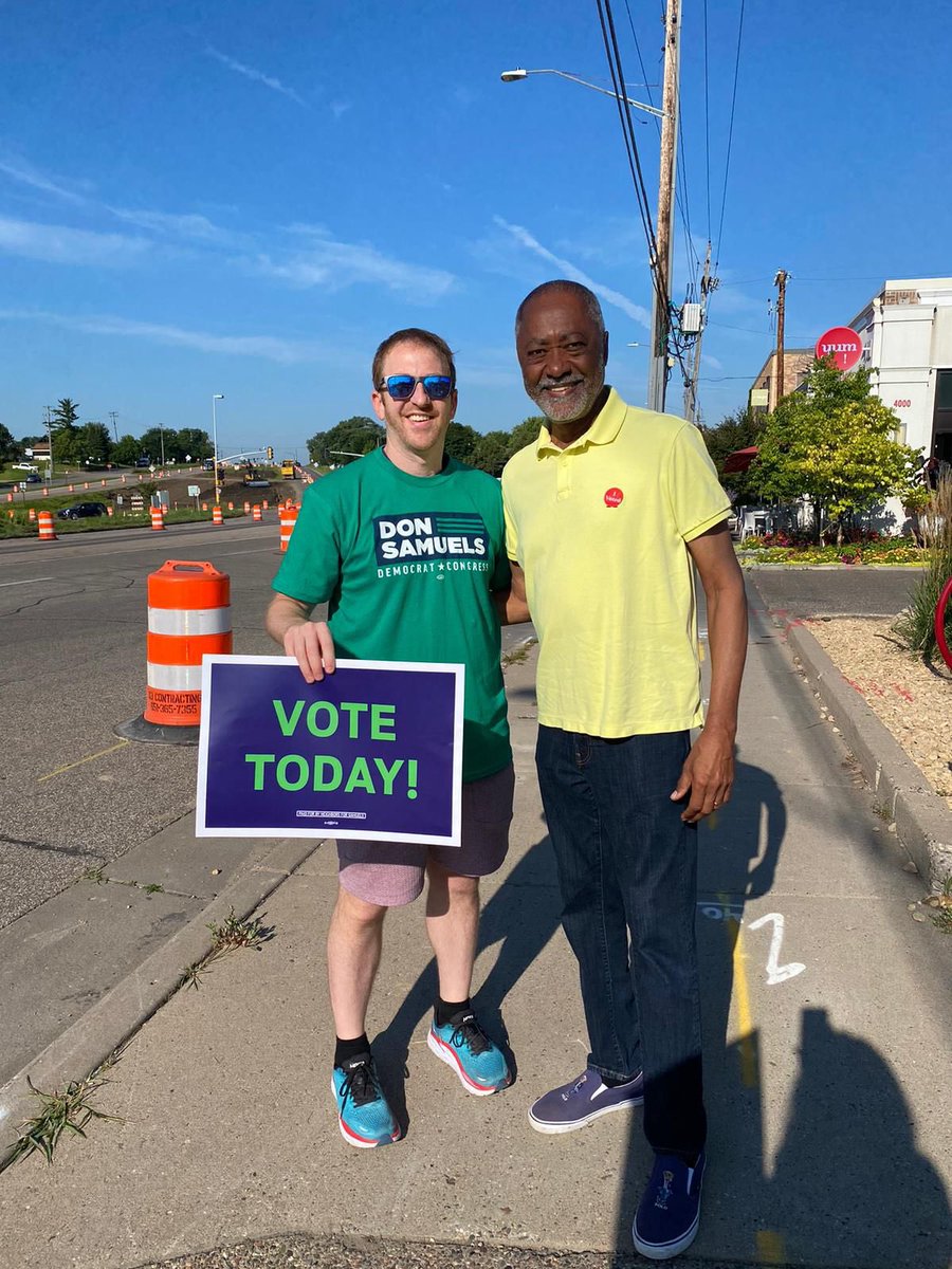 DonSamuelsMN's tweet image. We’ve got supporters everywhere getting out the vote! Make sure you vote today, Minneapolis and CD5! Polls close at 8 pm.
Find your polling place here: pollfinder.sos.state.mn.us