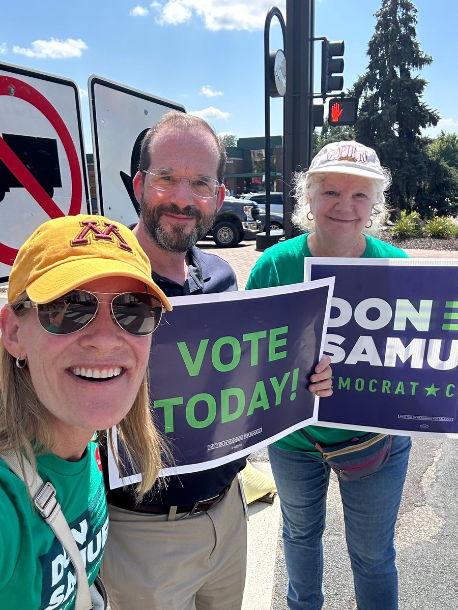 DonSamuelsMN's tweet image. We’ve got supporters everywhere getting out the vote! Make sure you vote today, Minneapolis and CD5! Polls close at 8 pm.
Find your polling place here: pollfinder.sos.state.mn.us