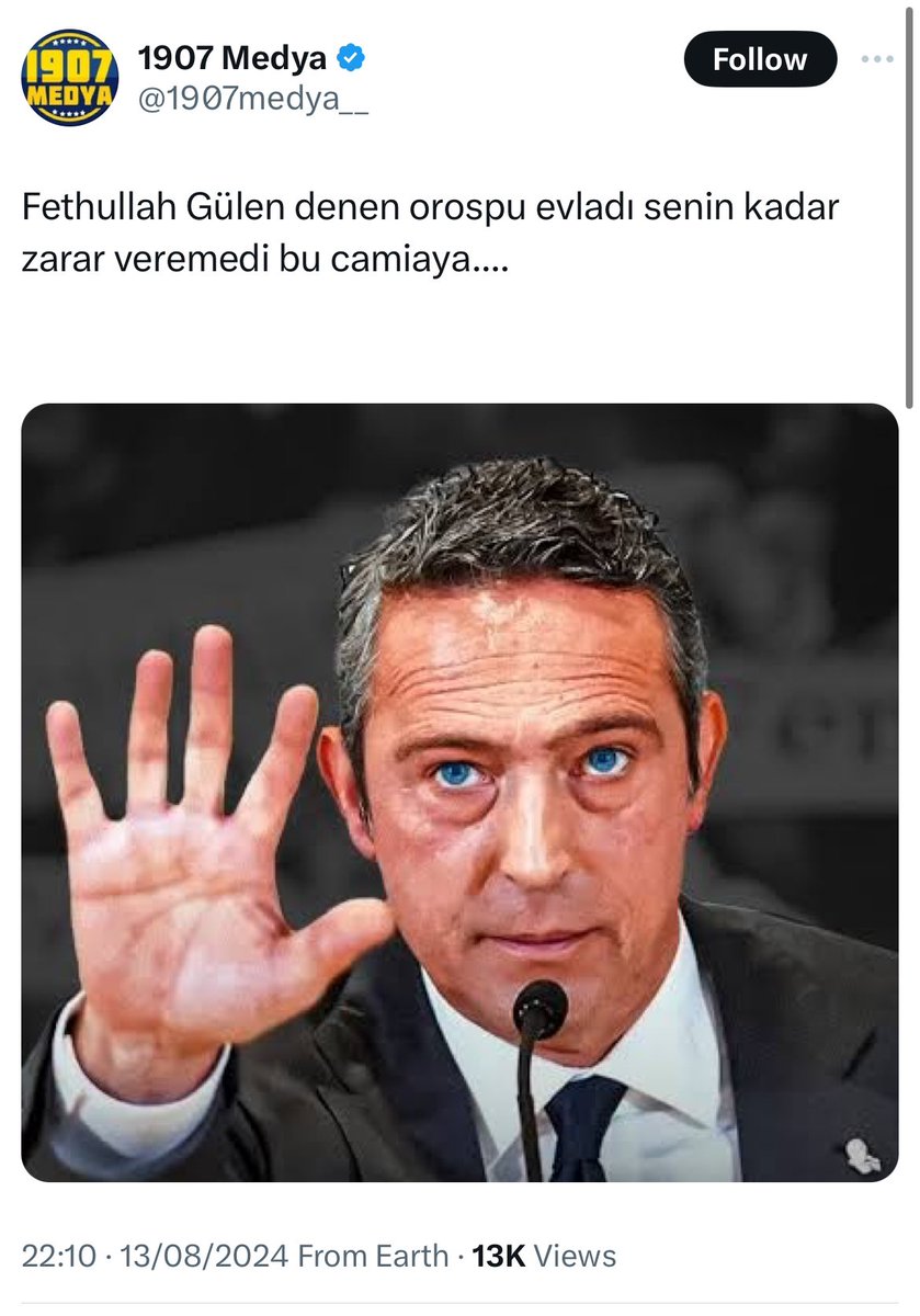 Bazılarımız yönetime destek olduk bazılarımız ise karşı olduk. Haksız bulduk eleştirdik, yanlış bulduk laf söyledik ama hiç böyle kansızlık yapmadık.

Bu hesap geçen sene galatasaraylı birine satıldı. Böyle orevlatlarına prim vermeyin, takip etmeyin, paylaşın, paylaştırın!