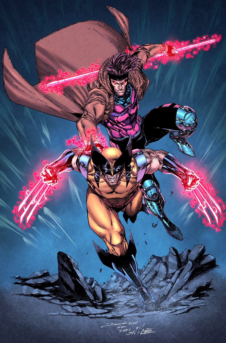 Let’s fucking go!

Lineart by <a href="/Demonpuppy/">Brett Booth➕➕</a> and <a href="/Steve_Lachowski/">Steve Lachowski</a> 

Color by @StevenCanon 

#DeadpoolAndWolverine #gambit