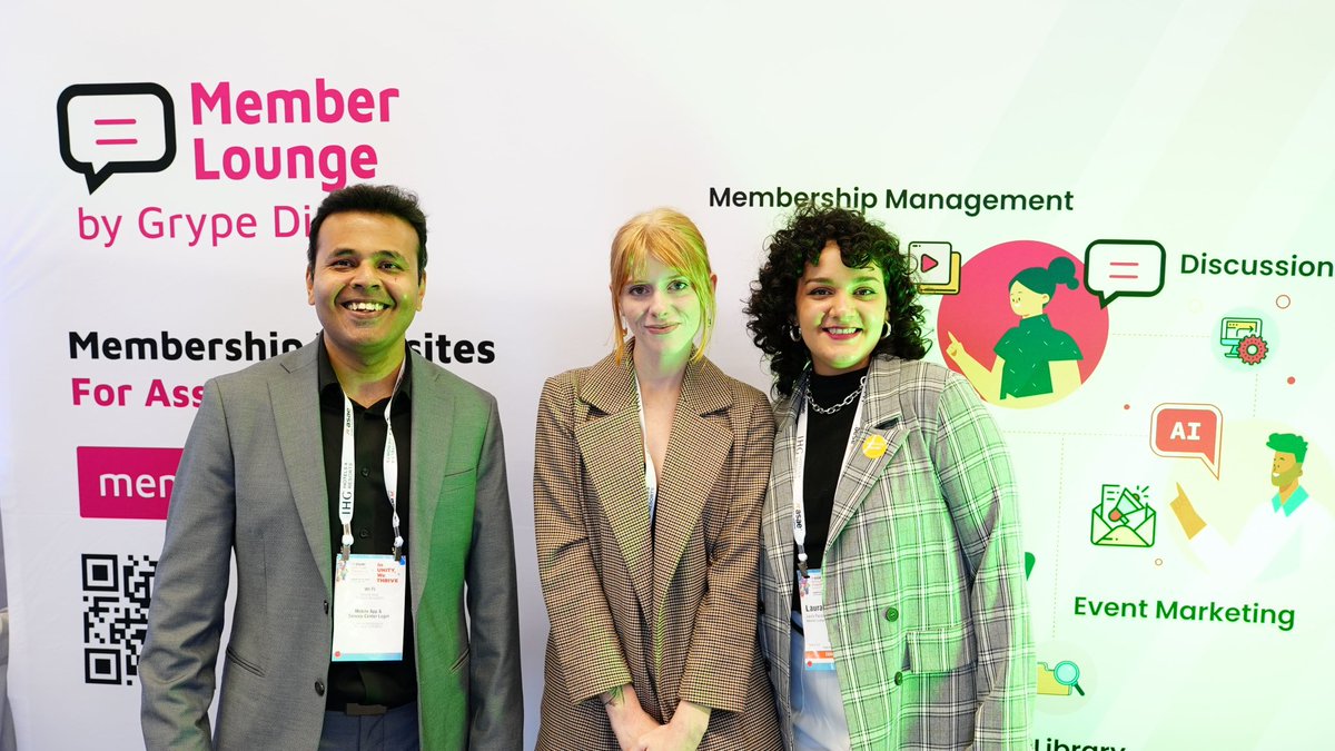 Huge shoutout to our amazing <a href="/MemberLounge/">Member Lounge</a> <a href="/grype/">Member Lounge</a> team for crushing it at the <a href="/ASAEcenter/">ASAE</a> Annual Conference 2024! 🎉 So many connections made and so much energy to carry us forward! 🚀 If we missed you at the event, let’s connect here or on our website. Big thanks to Laura