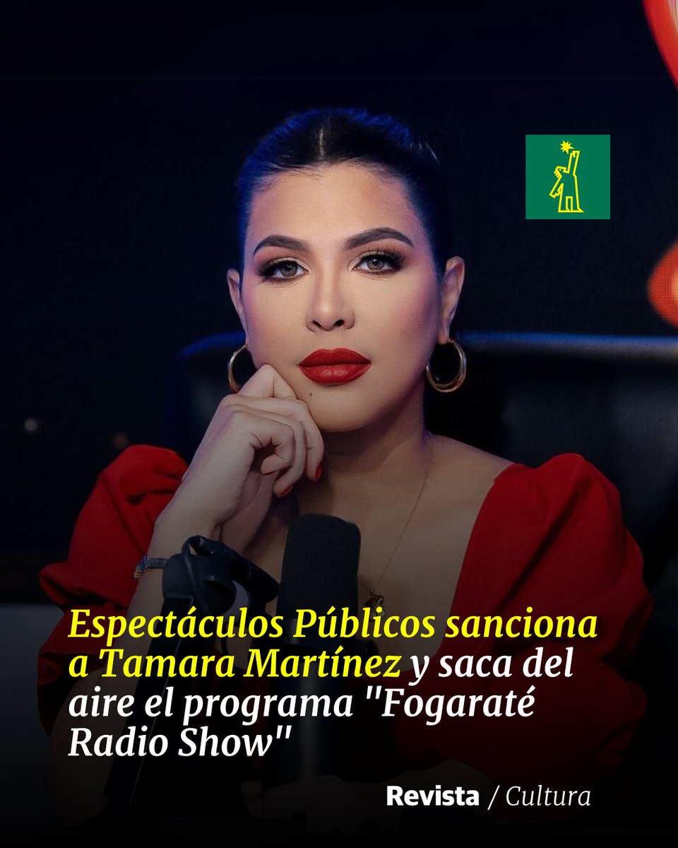 DiarioLibre's tweet photo. 🗿 |#CulturaDL| Tamara Martínez enfrenta sanción por lenguaje soez. Descubre qué ocurrió en este controvertido episodio
🔗https://t.co/dYZbORMggM
#DiarioLibre #Noticias #TamaraMartinez #CNEPR https://t.co/hvEFLNOFoJ
